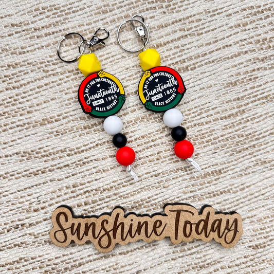 Juneteenth Focal Keychain